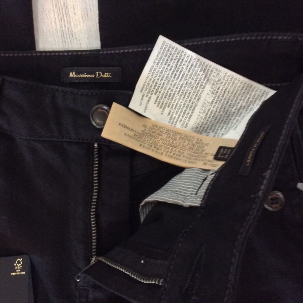 NWT Massimo Dutti Black Flare Jeans-2 - Picture 6 of 9